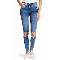 Free People Womens Busted Denim Distressed Skinny Jeans