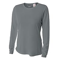A4 Women’s Cooling Performance Crew Long Sleeve | Moisture-Wicking