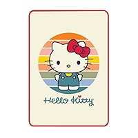 Franco Sanrio Hello Kitty Bedding Super Soft Plush Micro Raschel Blanket, 62 in x 90 in, (Official Licensed Sanrio Product) Collectibles