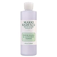 Mario Badescu Alcohol Free Witch Hazel Facial Toner for Aging Skin, Infused with Lavender/Rose Water and Aloe Vera, Face Toner for Combination or Dry Skin, 8 Fl Oz