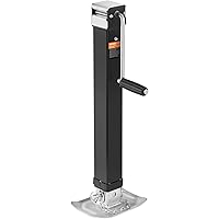 8000lbs Trailer Jack Heavy-Duty Square Direct Weld on RV Jack, 15-1/4 Inches Lift, Adjustable Drop Leg, for Lifting RV Trailer, Horse Trailer, Utility Trailer, Yacht Trailer