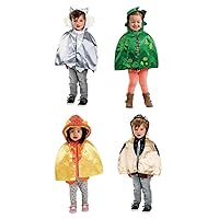 Toddler Animal Capes with Hoods Set of 4