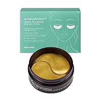 Snail Gold Eye Gel Patches + Cicaluronic Vegan De-puffing Eye Patches. Intensive eye skincare, anti-wrinkle, de-puffing, refreshing, soothing, hydrating.
