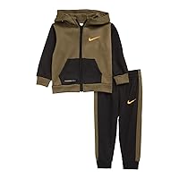 Nike Little Boy`s Therma-FIT Fleece Full Zip Hoodie & Jogger Pants 2 Piece Set