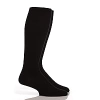 Calvin Klein Men's Kai Everyday Travel Compression Socks, Black, Large