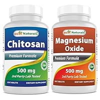 Best Naturals Chitosan 500 mg & Magnesium Oxide 500 mg