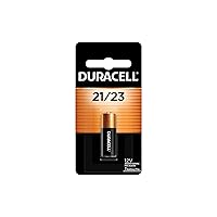 Duracell 21/23-12V Alkaline-Battery, 1 Count Pack, 21/23 12 Volt Alkaline-Battery, Long-Lasting for Key Fobs,-Car Alarms, GPS Trackers, and More