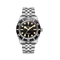 Luxury 37mm Diver BB54 Vintage Men's Watches PT5000 Automatic Mov't Matt/Aluminum Bezel Stainless Steel Dive Watch