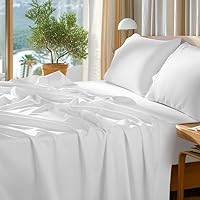 SONORO KATE 100% Egyptian Cotton Sheets Set - 1000 High Thread Count, Luxury 5-Star Hotel Sateen Bed Sheets, Soft, Breathable Long Staple Sheets, Fit up to 16