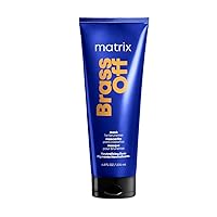 Matrix Brass Off Color Depositing Hair Mask | Neutralizes Brassy, Orange Undertones | For Lightened Brunettes or Dark Blondes | For Color Treated Hair | Packaging May Vary