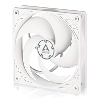 ARCTIC P12 PWM PST - 120 mm Case Fan with PWM Sharing Technology (PST), Pressure-optimised, Quiet Motor, Computer, Fan Speed: 200-1800 RPM (0 RPM <5%)- White