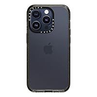 CASETiFY Impact Case for iPhone 15 Pro [4X Military Grade Drop Tested / 8.2ft Drop Protection] - Clear Black