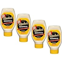 DUKE'S Real Mayonnaise Squeez Bottle, 18 Fl Oz, Pack of 4