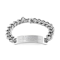 Granddaughter Gift From Granny. Granddaughter, You are Precious in every way. Birthday Gifts For Granddaughter. Keepsake Gifts Cuban Chain Stainless Steel Bracelet