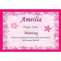 Ameilia Personalized Name Meaning Certificate