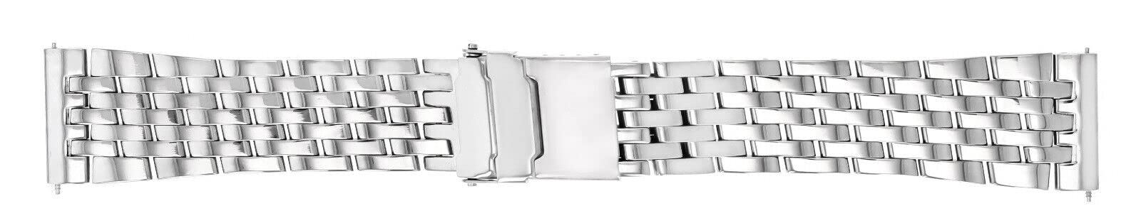 Ewatchparts 22MM WATCH BAND BRACELET COMPATIBLE WITH BREITLING NAVITIMER A13322 7 LINK STAINLESS S SHINY