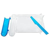 Pill Tray & Spatula for Tablets, Medicine, Vitamins, Right-Handed, Clear, 2 Count
