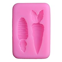 Carrot 3D Silicone Mold Fondant Cake Chocolate Decorating Sugarcraft Baking Tool Easter Molds Silicone