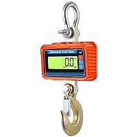Hook Hung Scale Heavy Duty Electronic Luggage Scale Multifunctional Digital Scales Digital Display High Accurate Weighing Tool Hook Hung Scale Crane Scale with Remote Controller.