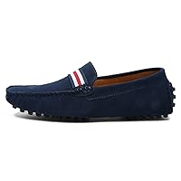 Mens Penny Loafers Suede Leather Casual Slip On Driving Wedding Prom Shoes Moccasins