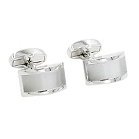 Pearl White Stone Cufflinks | Groomsmen Cuff links | Gift for Him | Anniversary Present for Husband