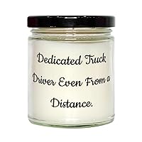 Fun Truck Driver Gifts, Dedicated Truck Driver Even from a Distance, Birthday Scent Candle for Truck Driver from Coworkers, Birthday Candles, Scented Candles, Candles as Gifts, Unique Birthday Gifts,