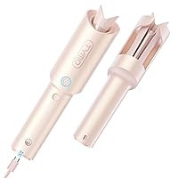 Cordless Automatic Curling Iron 1 Inch - TYMO Curlgo Eco Portable Hair Curler Anti-scald & Tangle-free for 14”-22” Hair, Rotating Travel Curling Wand Dual Voltage & Rechargeable (Charger Not Included)