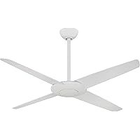 MINKA-AIRE F738D-WHF Pancake 52 Inch Ceiling Fan with DC Motor in Flat White Finish