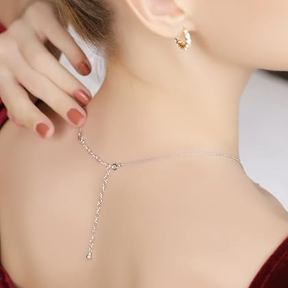 Sterling Silver Pendant Necklace Bracelet Anklet Chain Extenders for Women Men, 1