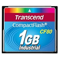 Transcend TS1GCF80 1GB 80x Type I Compact Flash Card