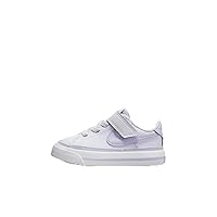Nike Court Legacy Baby/Toddler Shoes (DA5382-500, Barely Grape/White/Lilac Bloom) Size 10