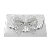 Butterfly Studded Diamond Solid Polyester Evening Handbag with Large Capacity Banquet Handbag Formal Dress Bag 2024