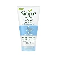 Simple Water Boost Micellar Gel Facial Wash, 5 Oz (150 ML) (1 Count)