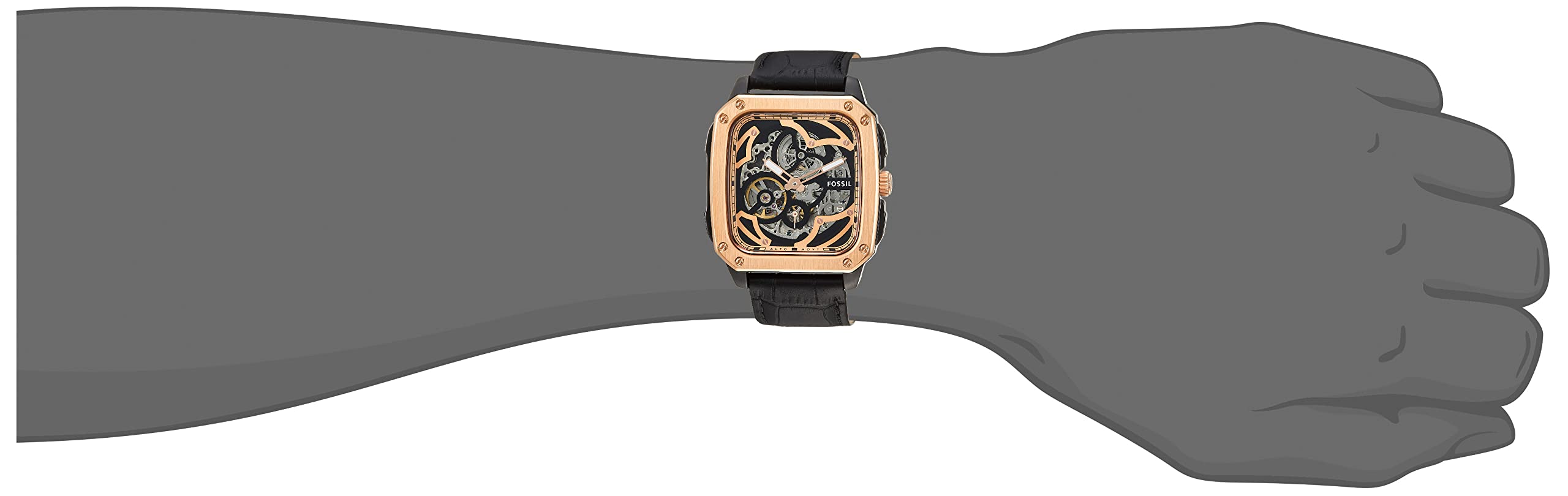 Buy Fossil ME3205 Men's Watch Inscription Black, Black | Fado168