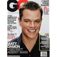 Gq Magazine August 2007: Matt Damon Secret Agent Man