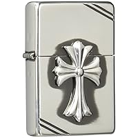 Zippo Lighter sterling silver cross metal