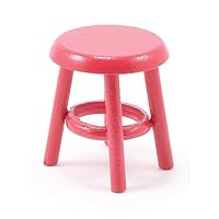 Dollhouse Miniature Small Red Stool
