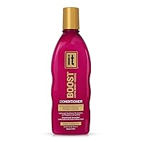 BOOST IT Conditioner for Women, 10.2oz - Accelerates Hair Growth, Thickens Thinning & Fine Hair - Natural Thicker & Healthy Hair - Infused with Biotin, Avocado Oil & Caffeine - Sulfate & Paraben Free