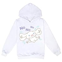 Unisex Kids Cinnamoroll Graphic Sweatshirt with Hood,Cute Cotton Sport Tops-Comfy Pullover Hoodie for Daily Wear