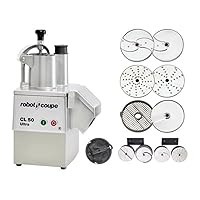 Robot Coupe CL50EUTEXMEX Mexican Pack Single-Speed Cutter Mixer Continuous Feed Commercial Food Processor with Side Discharge, 120v