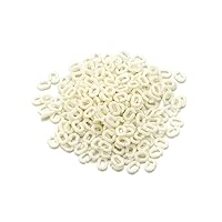200Pcs/Pack Acrylic Colorful Chain Single Clasp Resin Chain Bulk Necklace Link Connectors for Jewelry Findings Accessories,DIY Crafts(Size:8×6×1mm) (Beige)