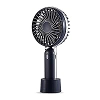 Portable Handheld Fan Portable USB Rechargeable Small Fan Suitable for Outdoor Handheld Silent Mini Fan, vertice, f (Color : B)