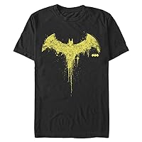 DC Comics Big & Tall Batman Drippy Bat Logo Men's Tops Short Sleeve Tee Shirt