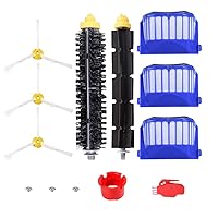 Theresa Hay Replacement Accessories Kit for iRo bot Room ba 600 Series 694  692 690 680 670 671 675 660 665 655 651 650 614 Bristle and Flexible Beater  Brush Fil…