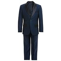 UMISS Boys' Suit Shawl Lapel One Button Occasion Wear Kids Formal Wedding Suit Set