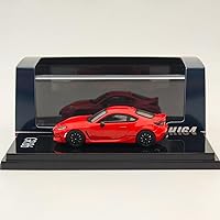 Hobby Japan 1:64 GR86 RZ with Genuine Optional Rear Spoiler Spark Red HJ644048R Diecast Models Car Collection