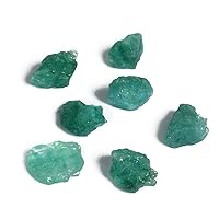 REAL-GEMS AAA & Very Natural Green Emerald 61.50 Carat Lot of 7 Pcs Stones Healing Crystals Emerald Rough Loose Stones