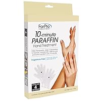 ForPro Professional Collection 10-Minute Paraffin Hand Treatment, Spa and Home Treatment Gloves, Fragrance Free, One-Pair