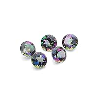 Natural Round Shape 4mm AAA Quality Colored Gemstones - Set of 5