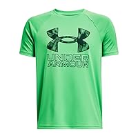 Under Armour Boys' Tech Hybrid Printed Fill Short-Sleeve T-Shirt
